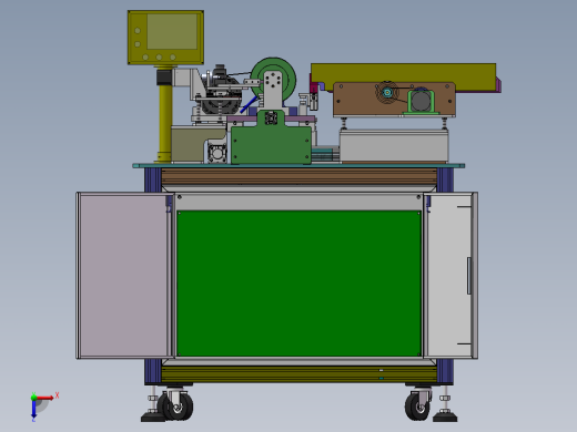 自动车水口机（sw19可编辑+工程图+cad）俯视缩略图