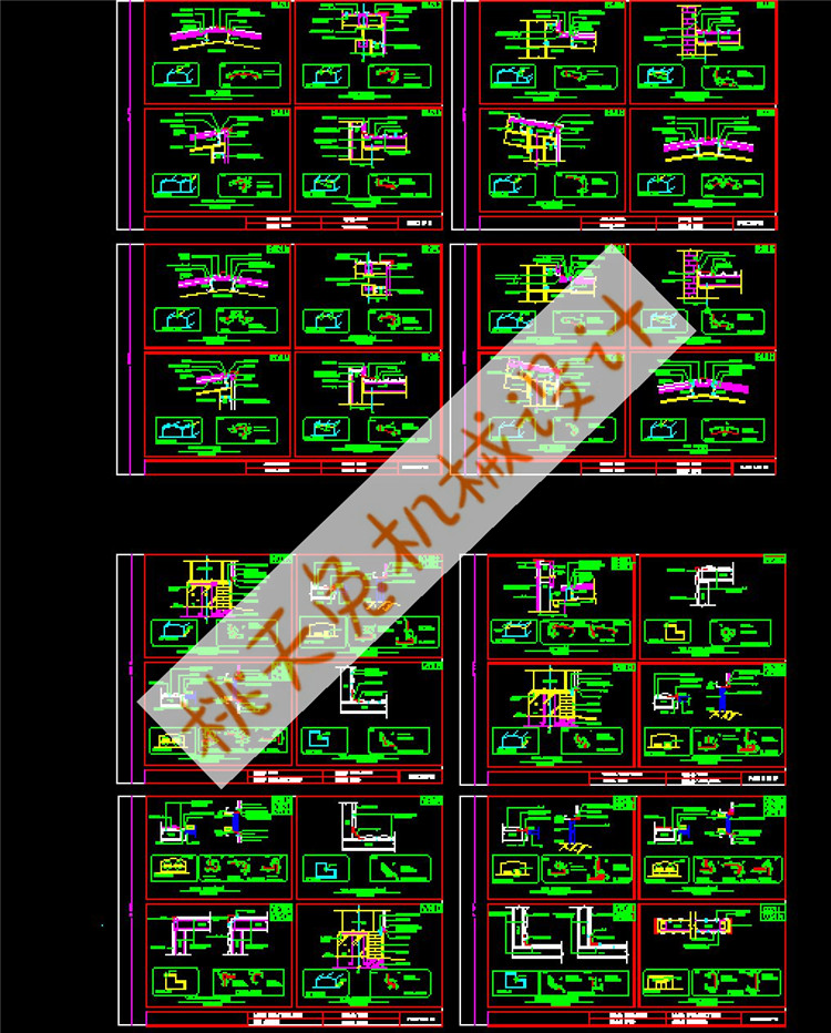 钢结构金属压型钢板屋面墙面构造节点图集图纸收边单层双层cad图