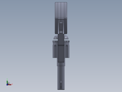 solidworks 金桶左轮手枪前视缩略图