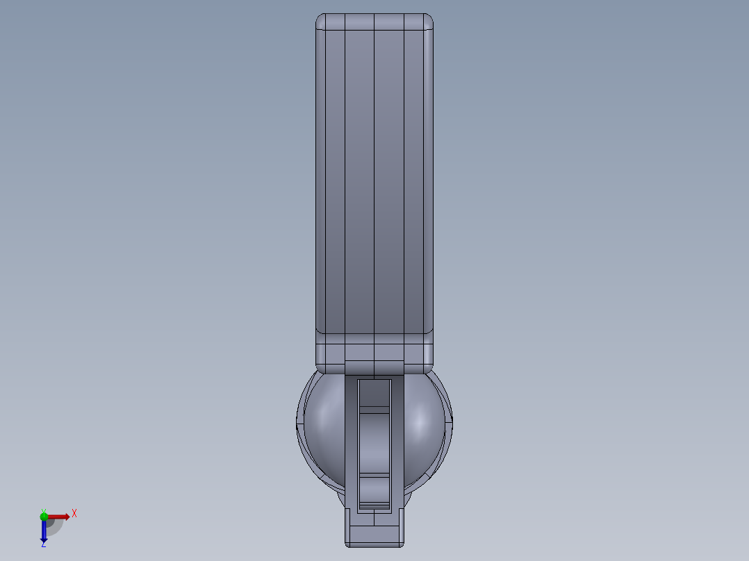 solidworks 金桶左轮手枪俯视图