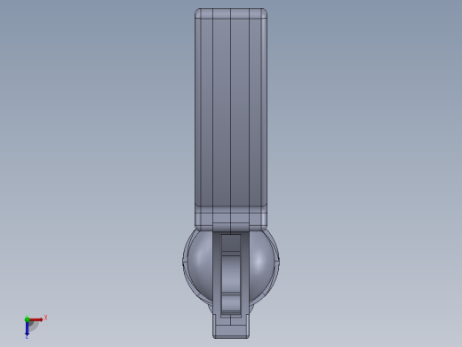 solidworks 金桶左轮手枪俯视缩略图