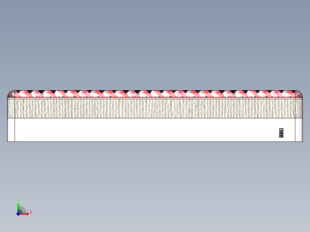 智能调软硬床垫 前视图