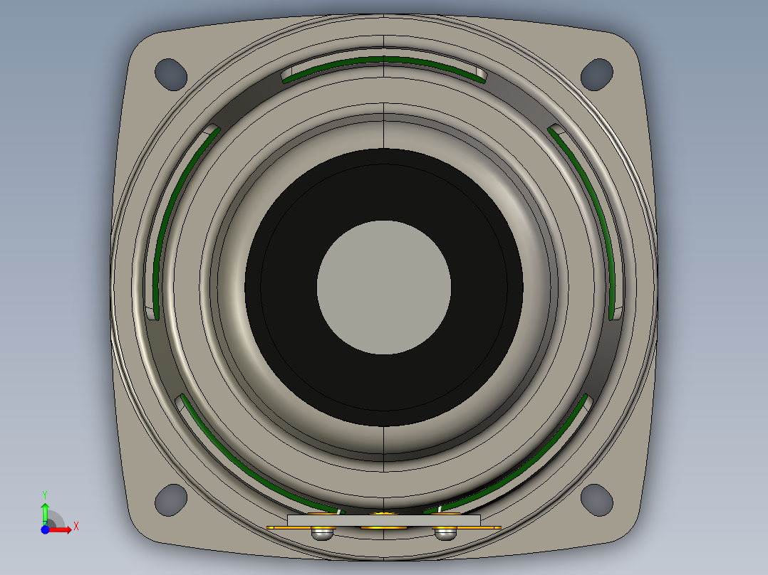 喇叭3D（有细节）前视图