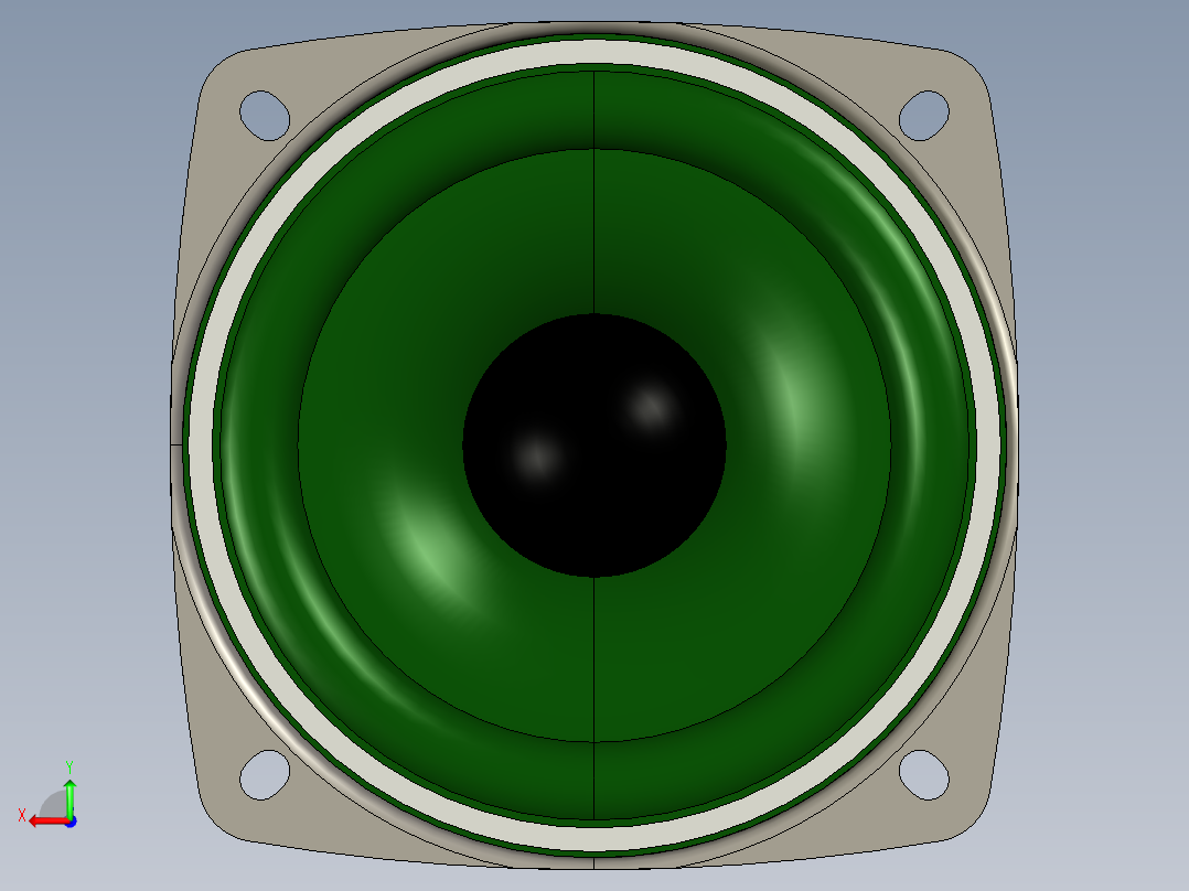 喇叭3D（有细节）后视图