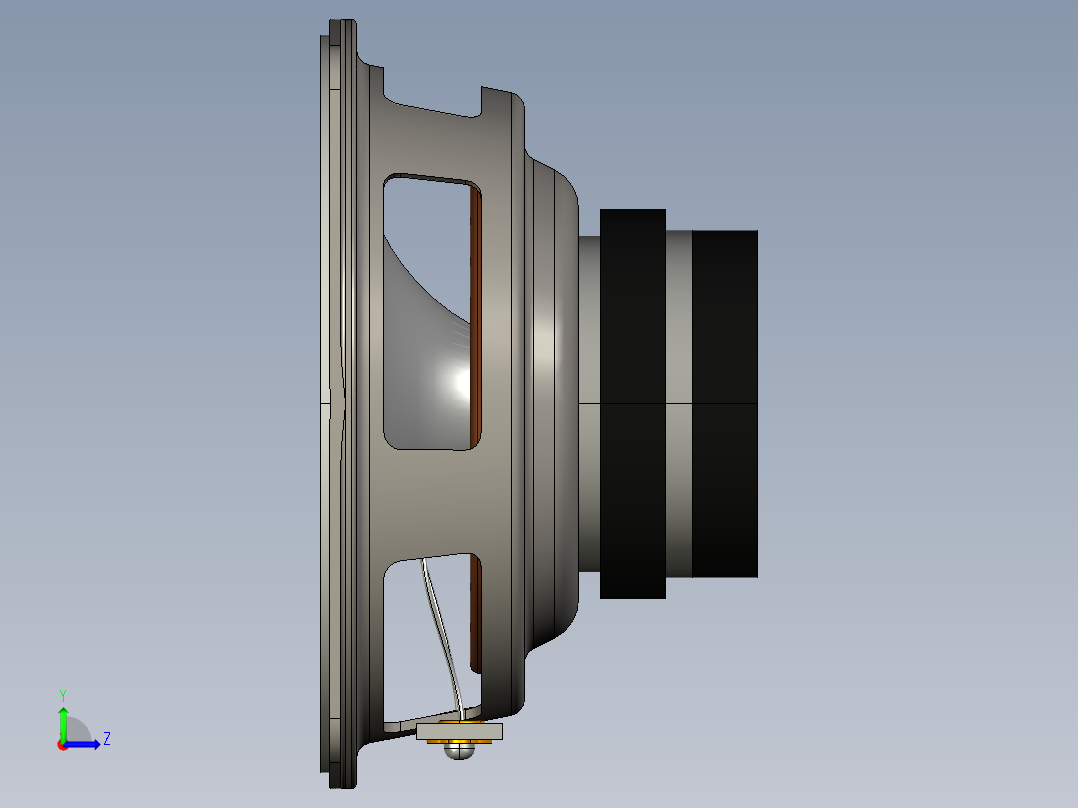 喇叭3D（有细节）左视图