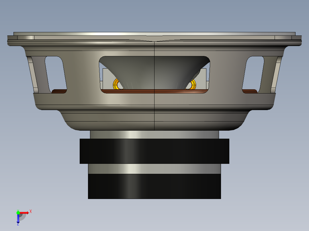 喇叭3D（有细节）俯视图