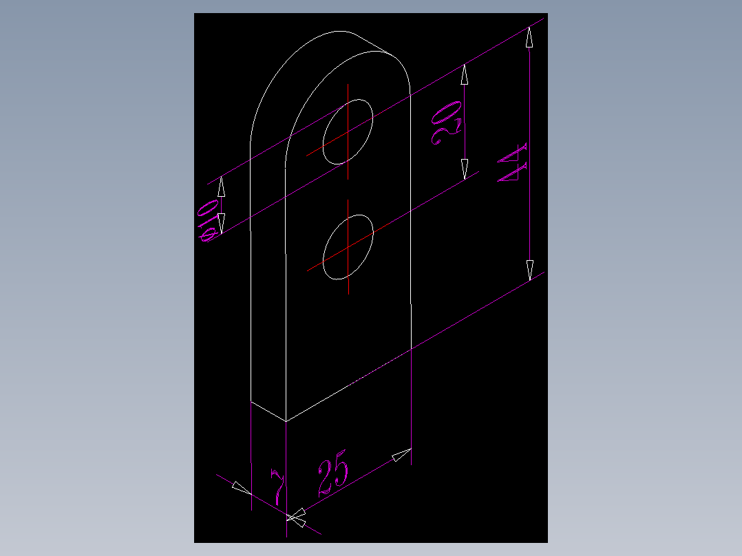 CAD格式机械制图二维100例练习-52 正等轴测图（二）