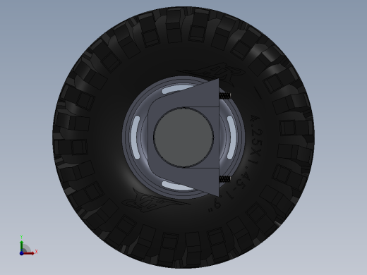 四轮驱动全向驱动小车前视缩略图