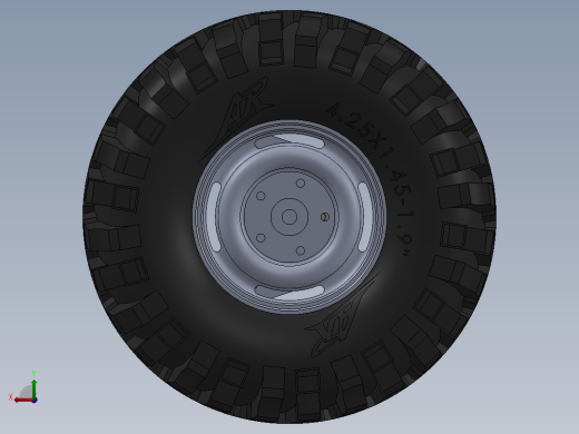 四轮驱动全向驱动小车后视缩略图
