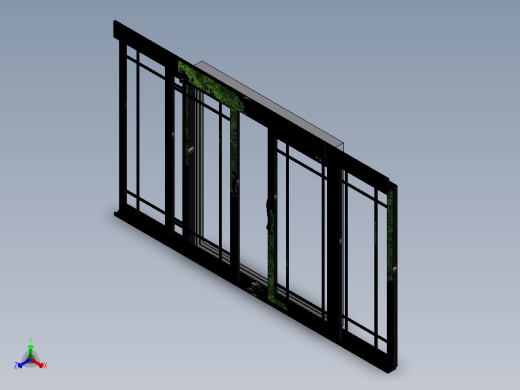 日本滑动门正等轴测缩略图