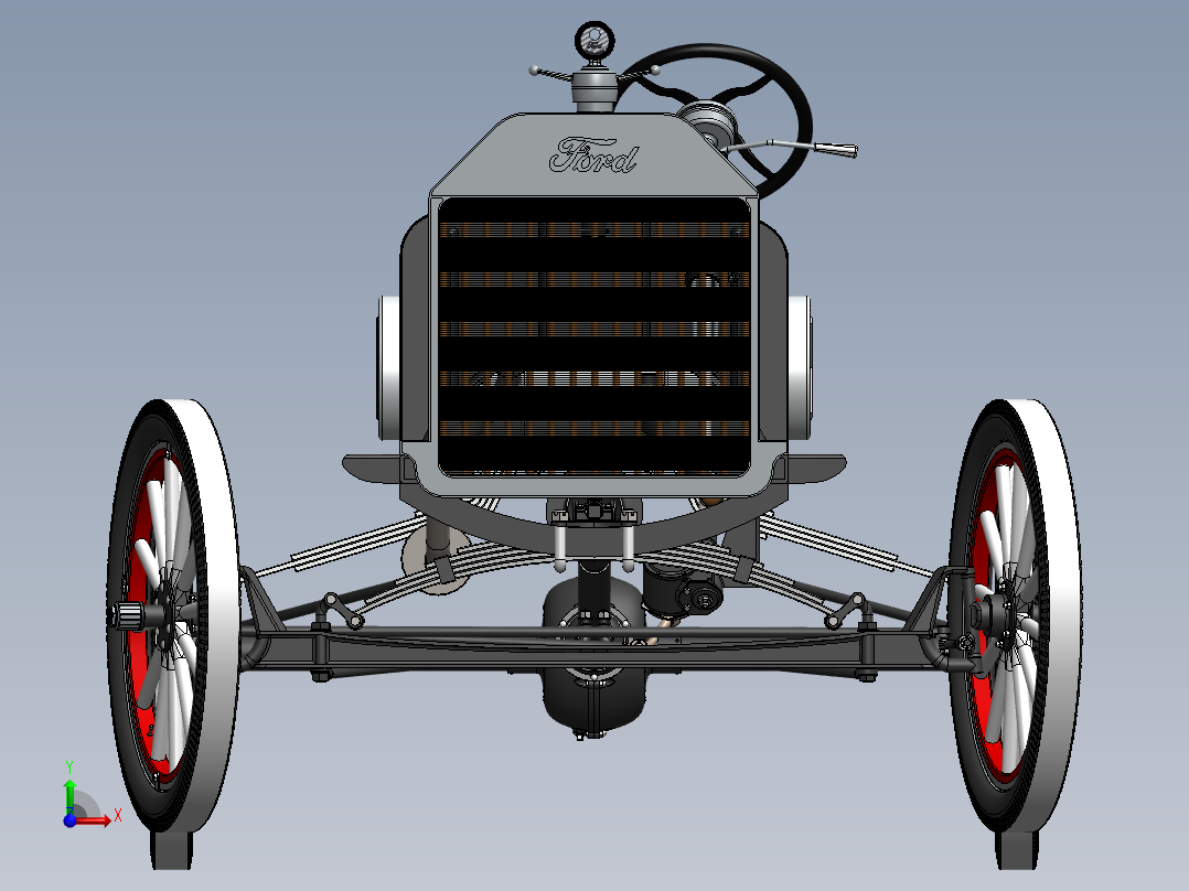 7号图--福特 T 型底盘 SW STP前视图