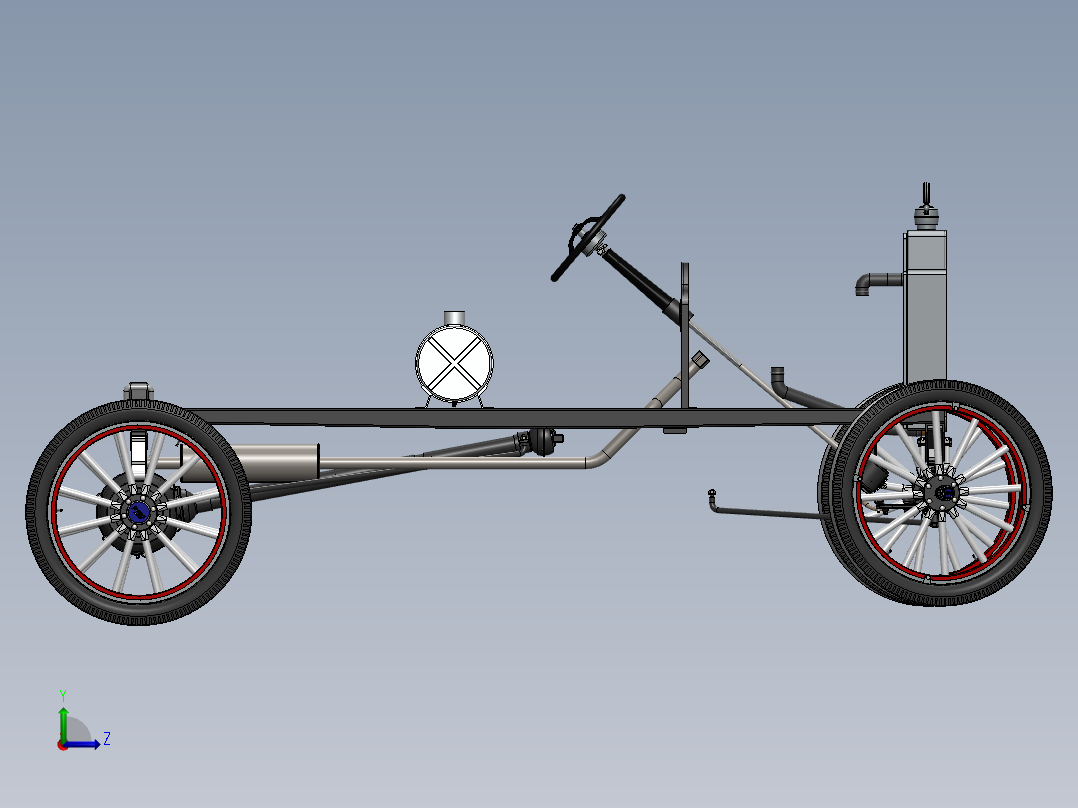 7号图--福特 T 型底盘 SW STP左视图