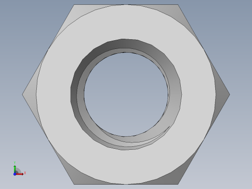 DIN 934 螺母-M6 Nut.SLDPRT前视缩略图