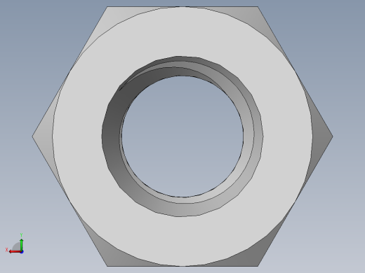DIN 934 螺母-M6 Nut.SLDPRT后视缩略图
