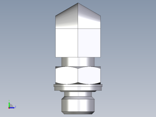 卡套式工业通用硬管接头EO_Adjustable_Locknut_elbow_WEE08SMCF左视缩略图