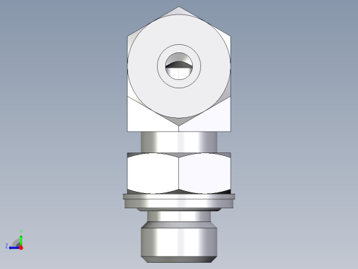 卡套式工业通用硬管接头EO_Adjustable_Locknut_elbow_WEE08SMCF右视缩略图