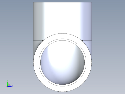 聚氯乙烯配件05-Sch80_90Elbow_SxS_806-015 _1.5in左视缩略图
