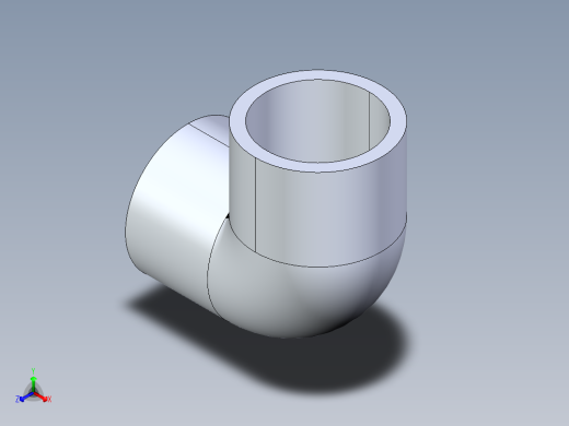 聚氯乙烯配件05-Sch80_90Elbow_SxS_806-015 _1.5in正等轴测缩略图