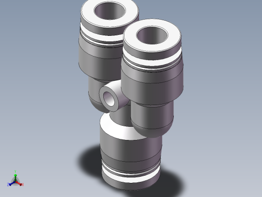 气动接头-Y型三通APY6(6厘)