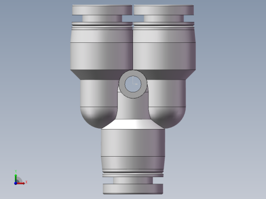 气动接头-Y型三通APY6(6厘)前视缩略图