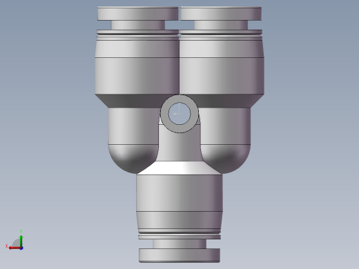 气动接头-Y型三通APY6(6厘)后视缩略图
