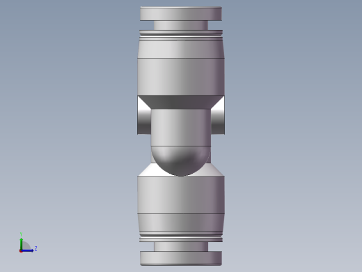 气动接头-Y型三通APY6(6厘)左视缩略图