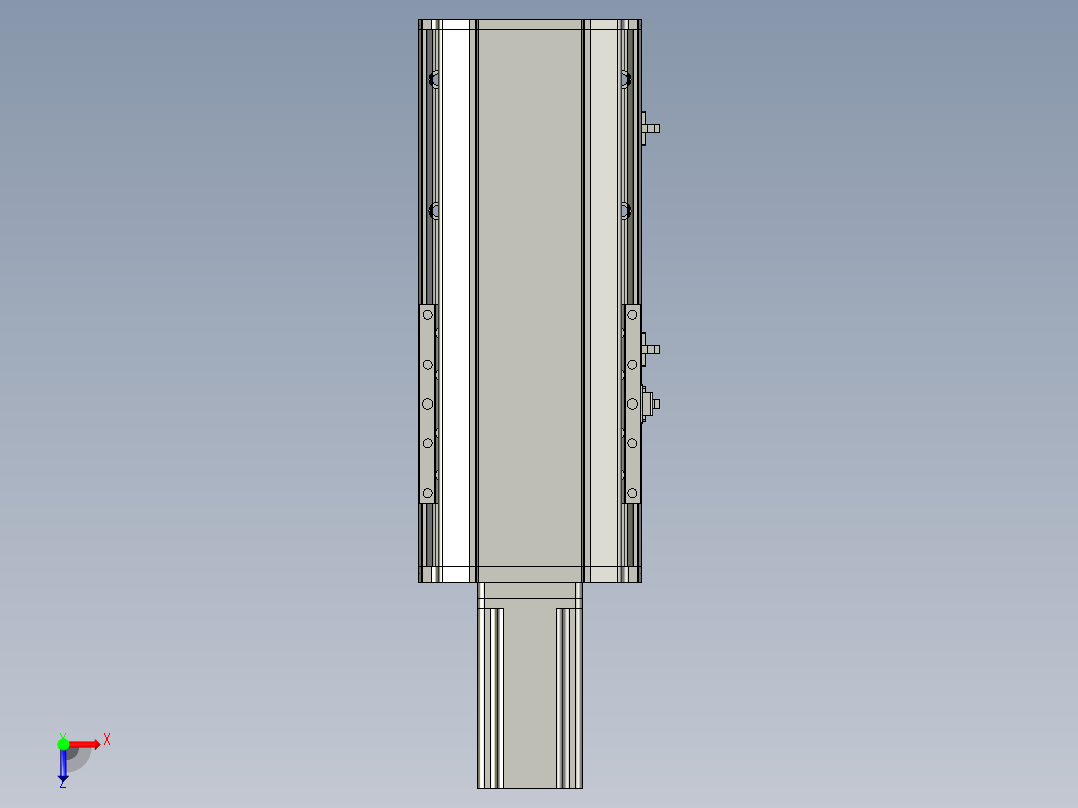 东锦丝杆传动-直线滑台模组DH170-C-L10-S150-BC-P750W-C3俯视图