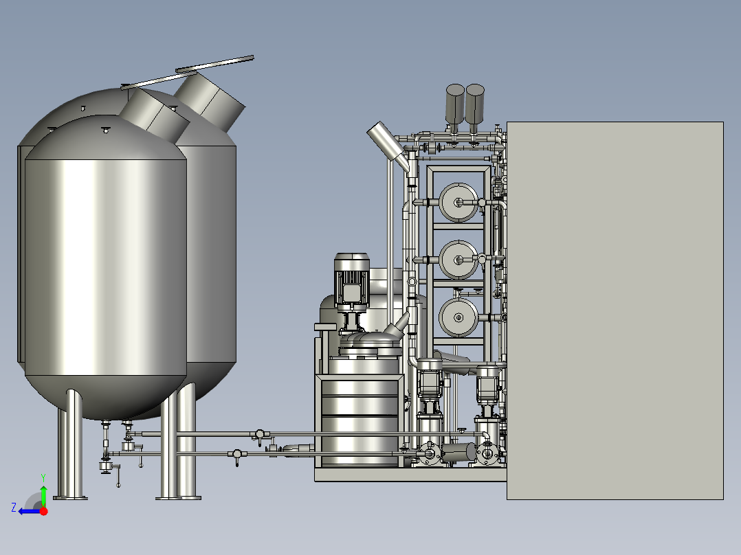 净化水超纯水处理系统右视图