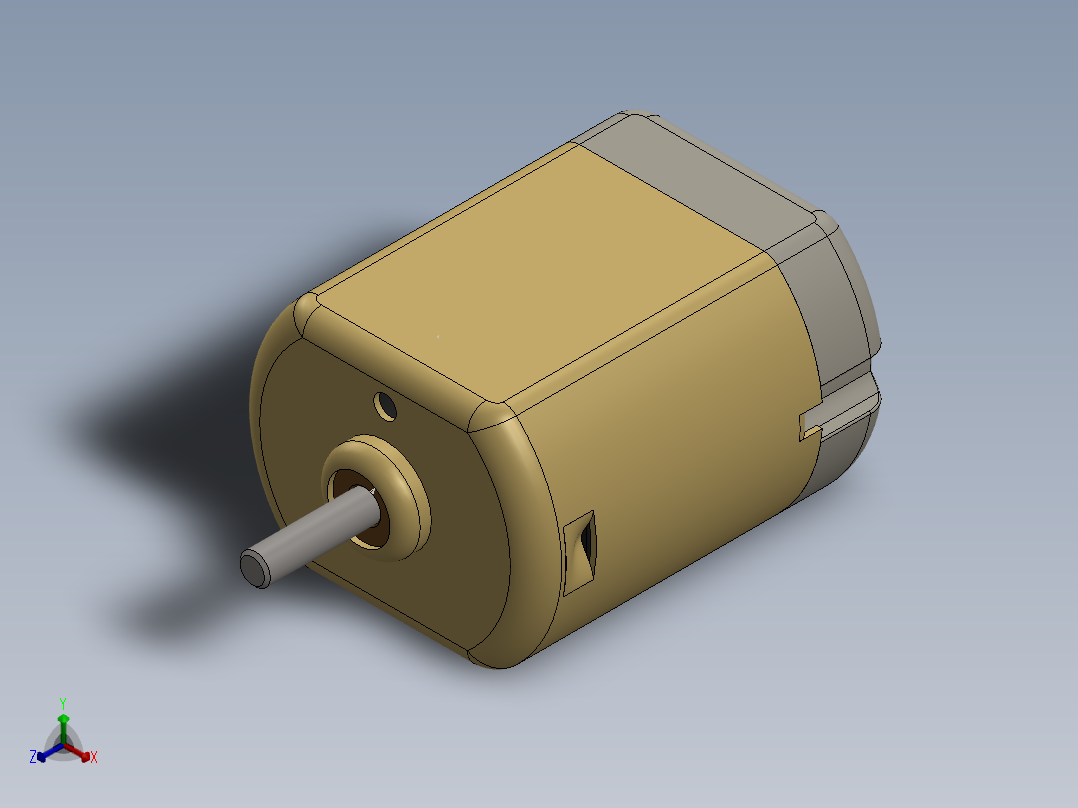 直流电机10正等轴测图
