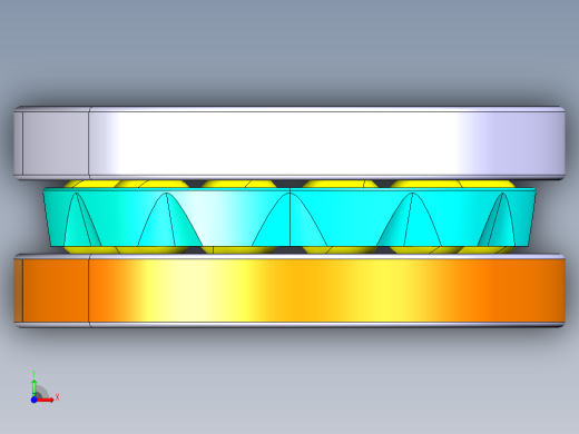 平面推力球轴承51405前视缩略图