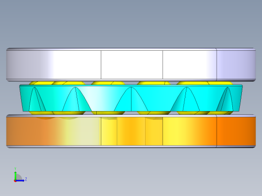 平面推力球轴承51405左视缩略图