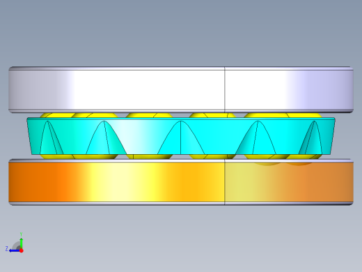 平面推力球轴承51405右视缩略图