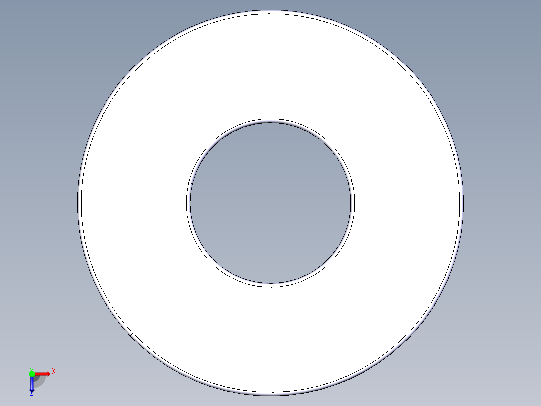 平面推力球轴承51405俯视图