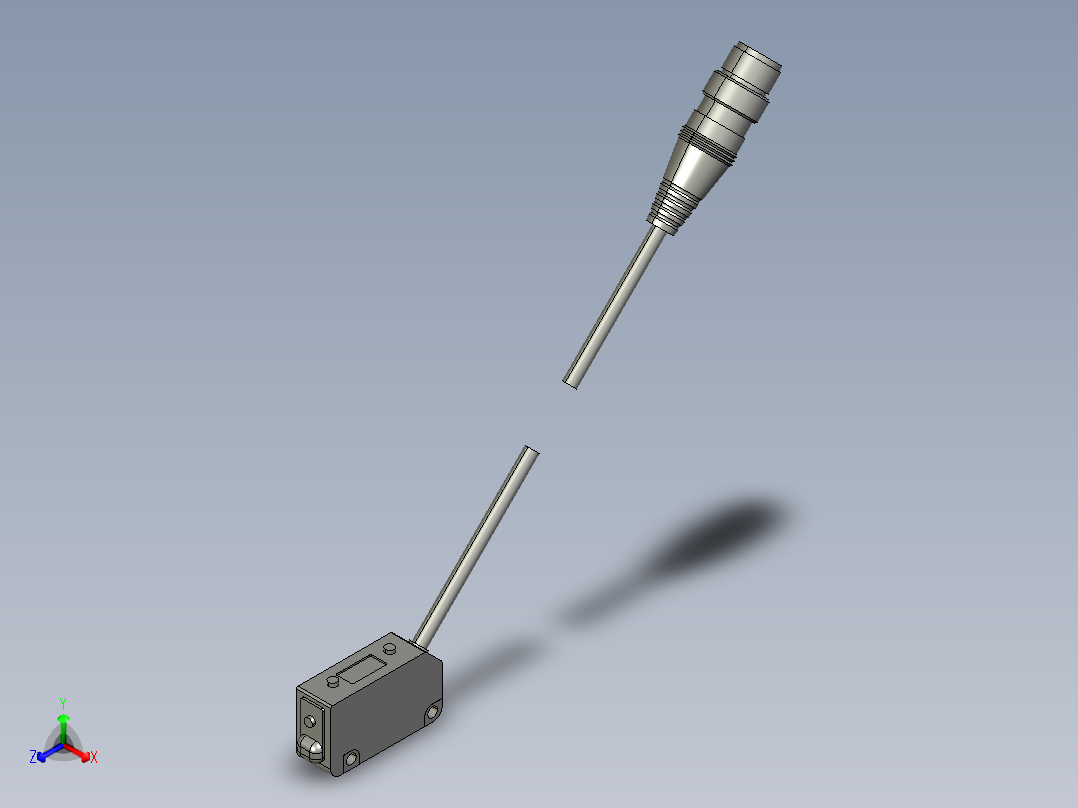 基恩士PZ-V13_33_kc图纸模型主视图