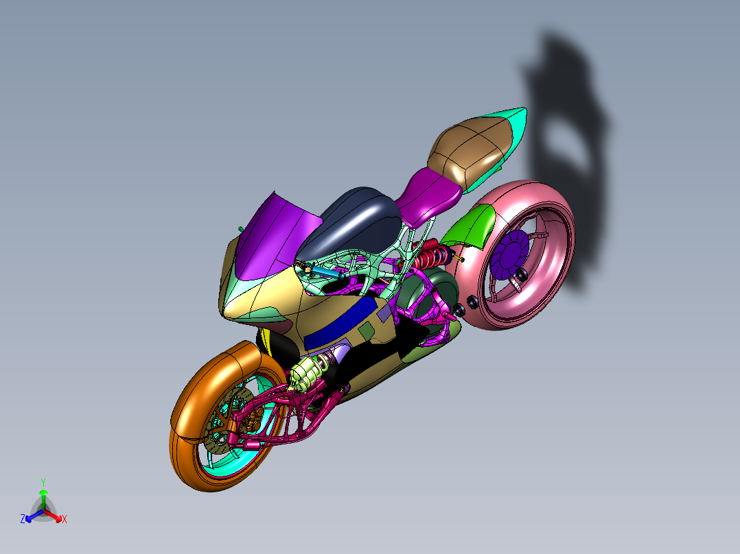 科幻范的3D打印电驱摩托