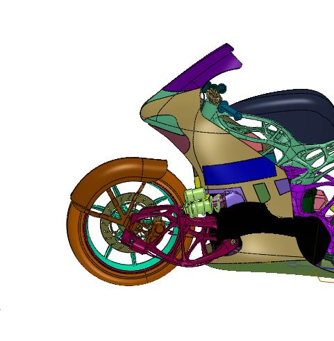 科幻范的3D打印电驱摩托