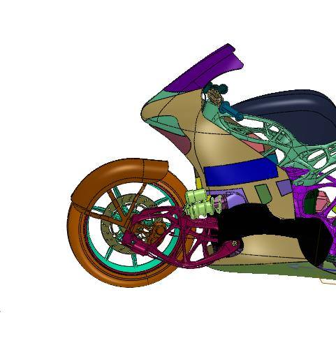 科幻范的3D打印电驱摩托缩略图