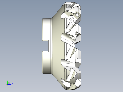 面铣刀左视缩略图