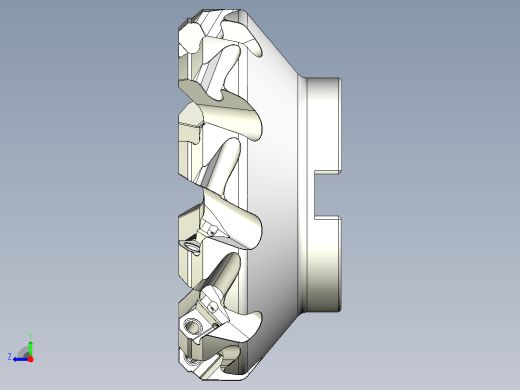面铣刀右视缩略图