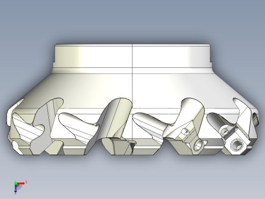 面铣刀俯视缩略图