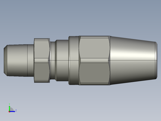 压缩运输工具用导管接头左视缩略图