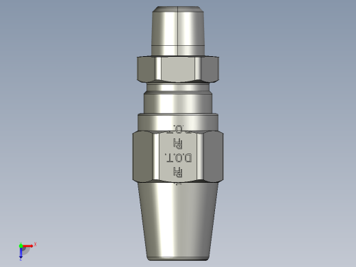 压缩运输工具用导管接头俯视缩略图