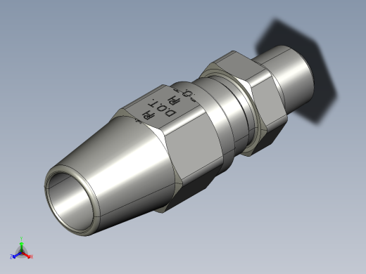 压缩运输工具用导管接头正等轴测缩略图
