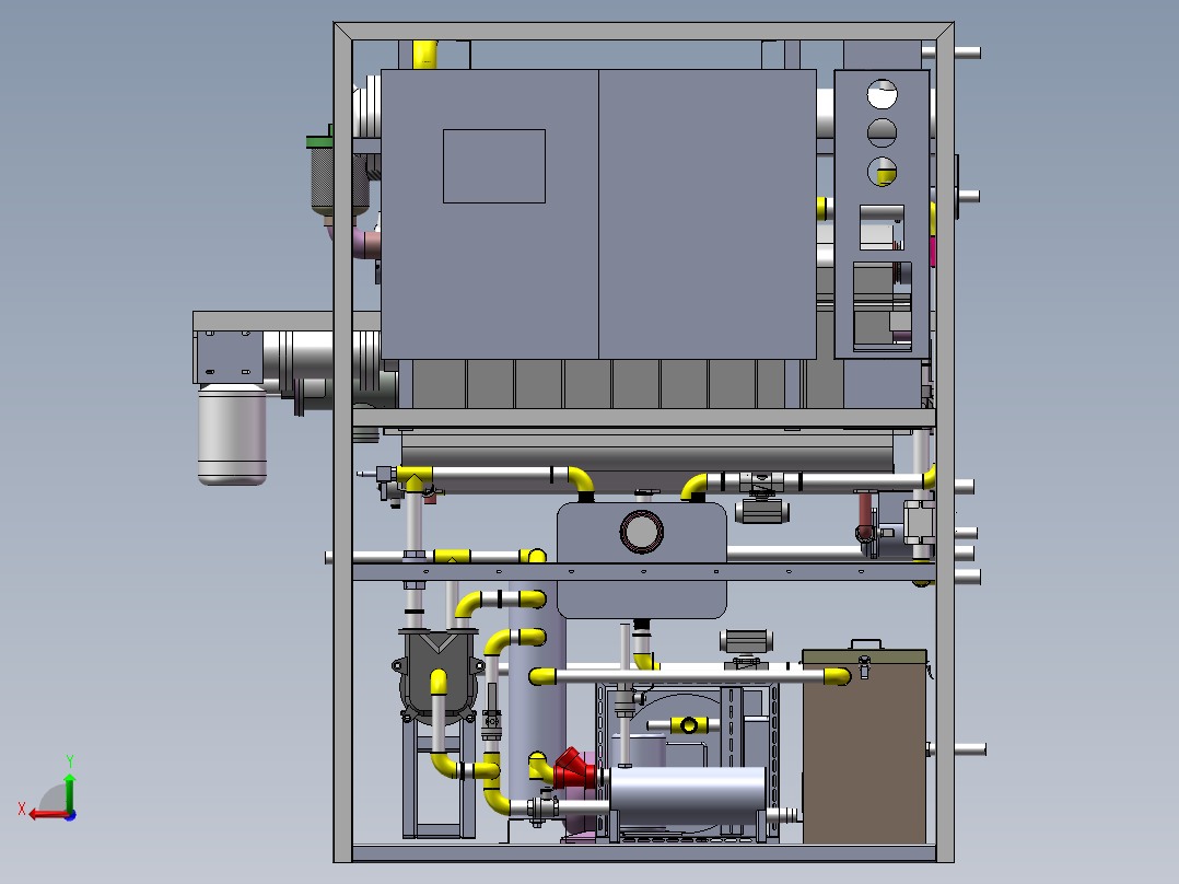 污水生化处理装置蒸发器前视图