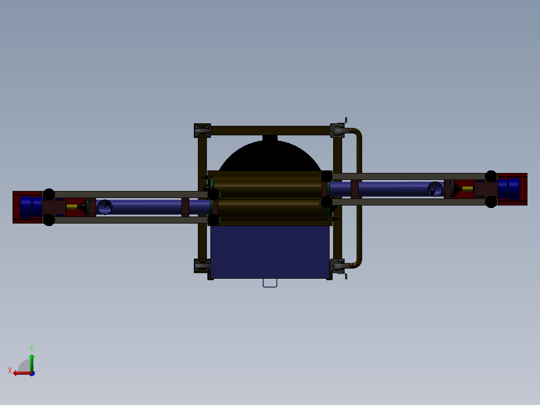 料斗给料机后视图