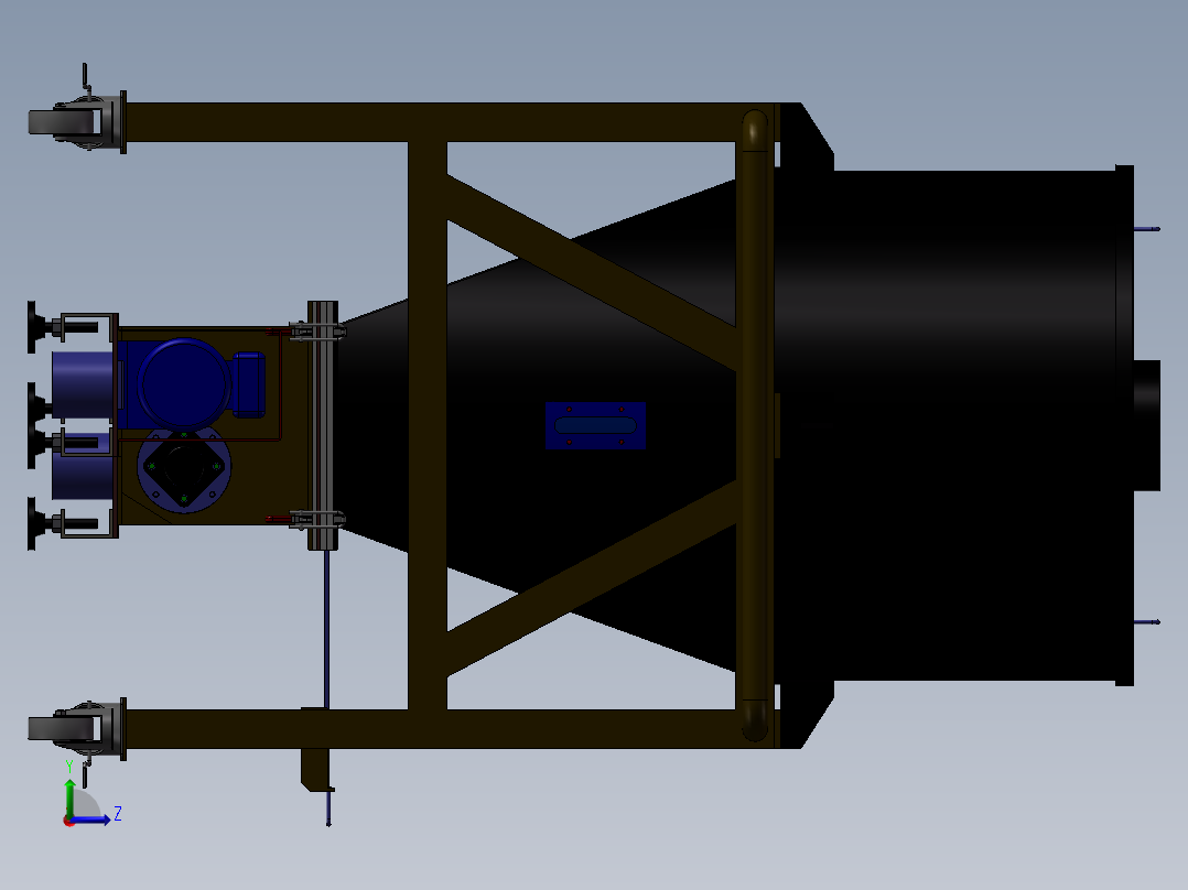 料斗给料机左视图