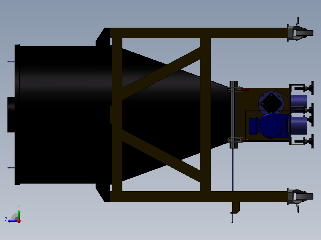 料斗给料机右视图