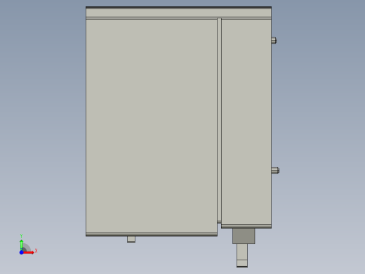 基恩士KV-1000_kc图纸模型前视缩略图