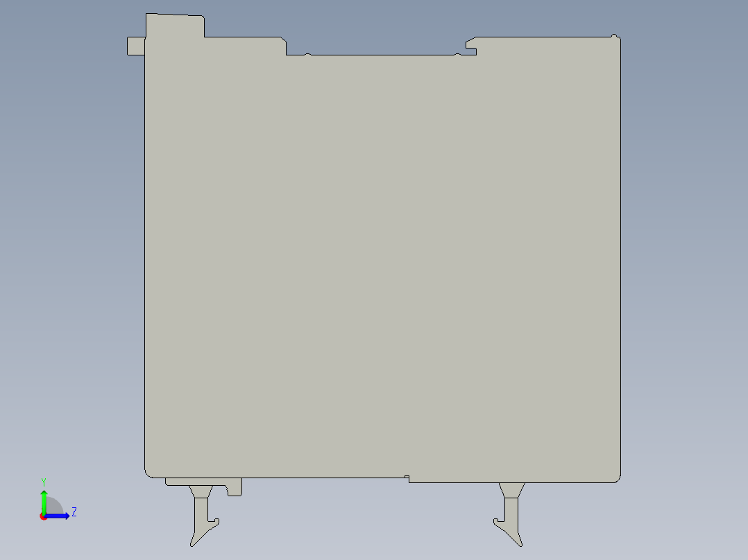 基恩士KV-1000_kc图纸模型左视图