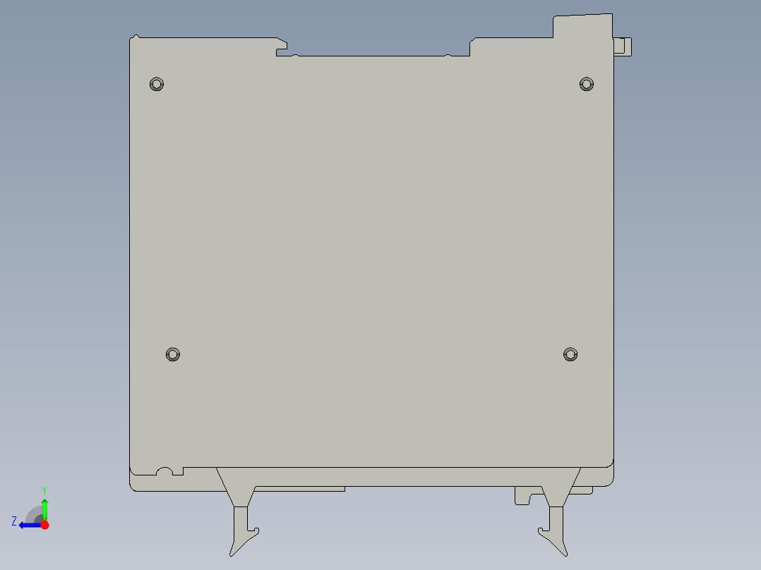 基恩士KV-1000_kc图纸模型右视图